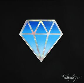 Gemälde, Street Diamond - Dégradé Bleu, Le Diamantaire