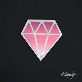 Gemälde, Street Diamond - Rose Et Blanc, Le Diamantaire