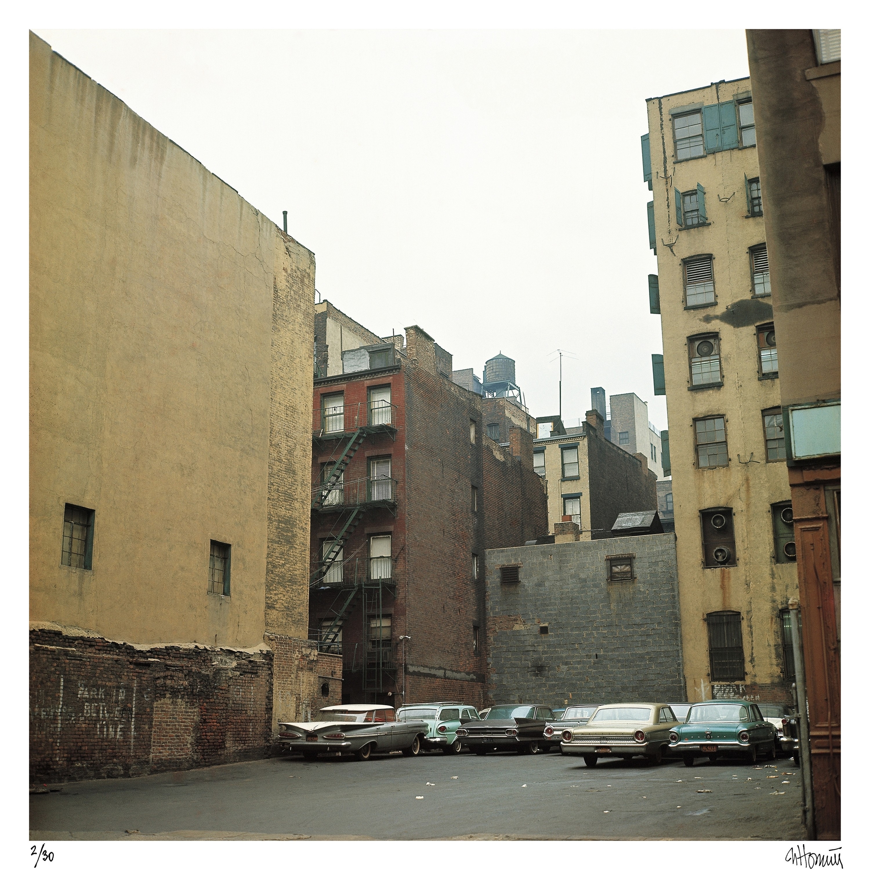 Michel Hosszù, Parking with cars - New York 1964 Michel Hosszù, Parking with cars - New York 1964