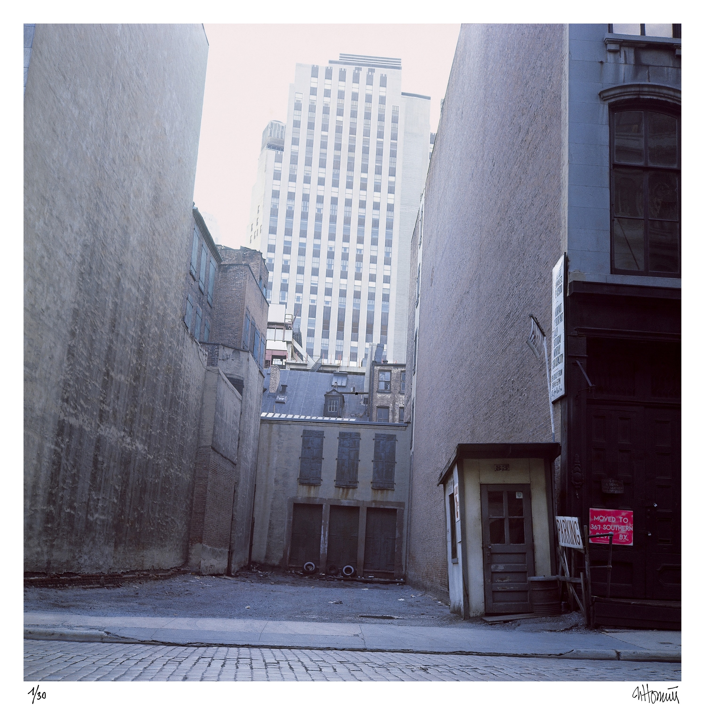 Michel Hosszù, Empty parking - New York 1964 Michel Hosszù, Empty parking - New York 1964