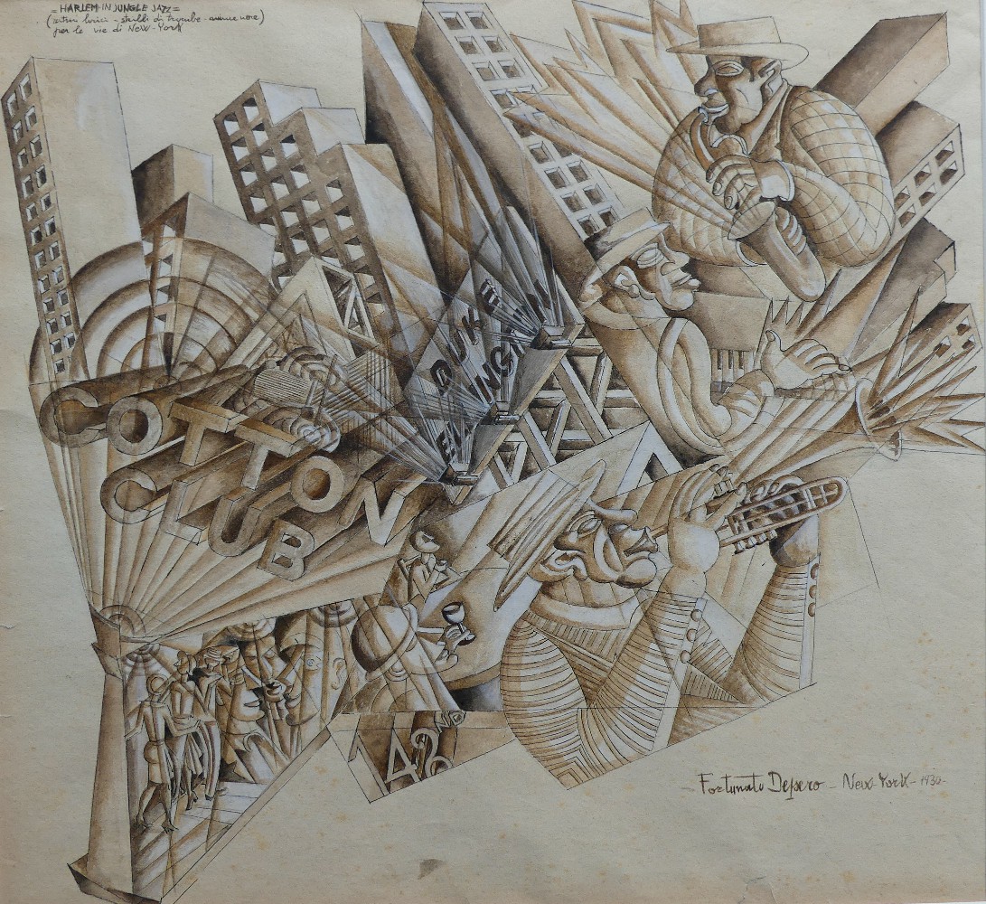 Fortunato Depero, New York-Harlem in Jungle Jazz Fortunato Depero, New York-Harlem in Jungle Jazz