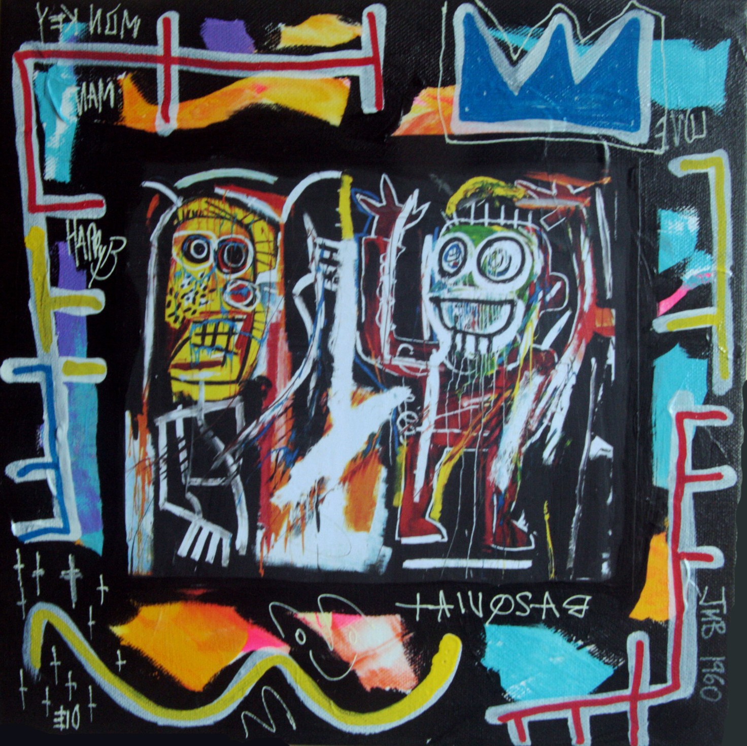PyB, Monkey and man skull PyB, Monkey and man skull