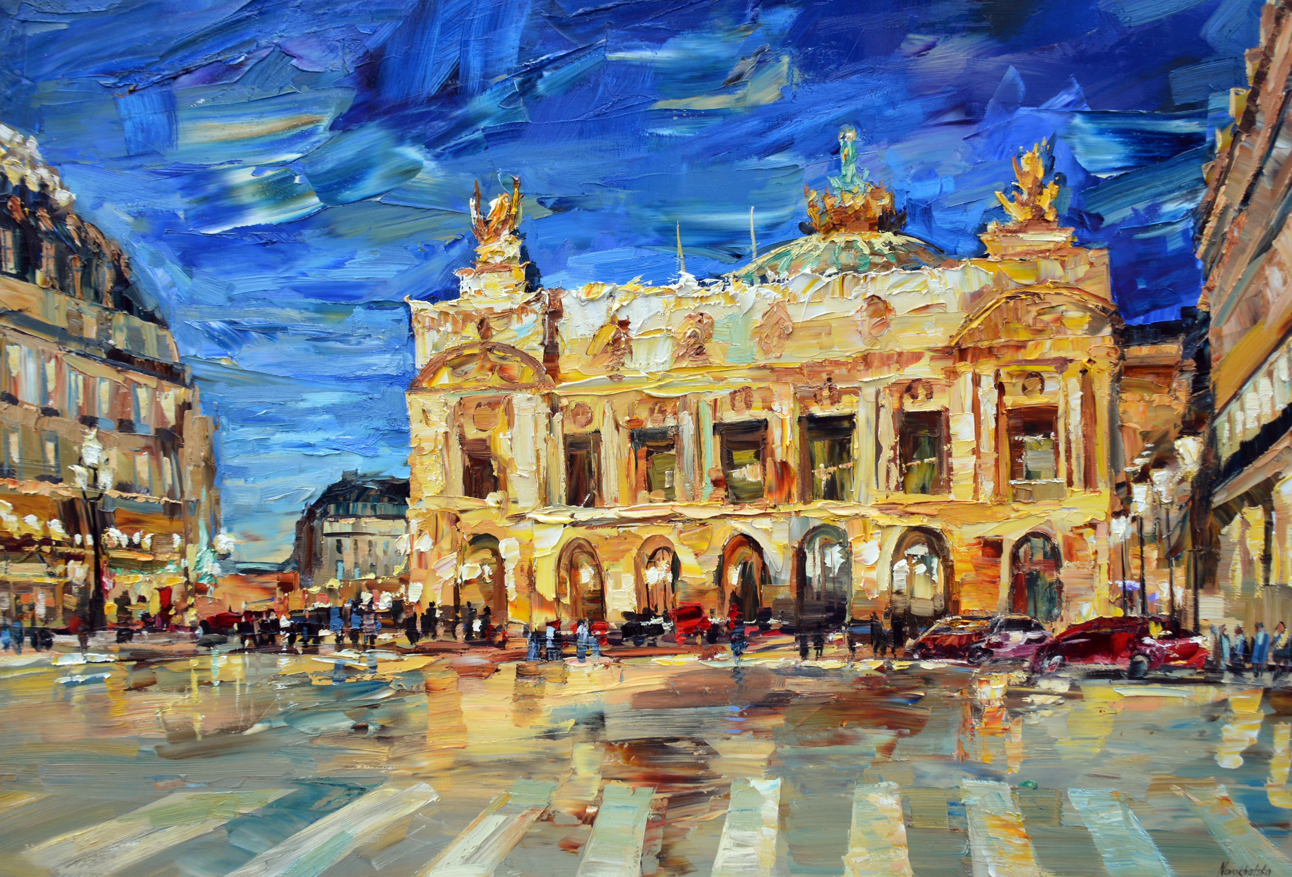 Olga Novokhatska, Opéra Garnier le soir Olga Novokhatska, Opéra Garnier le soir