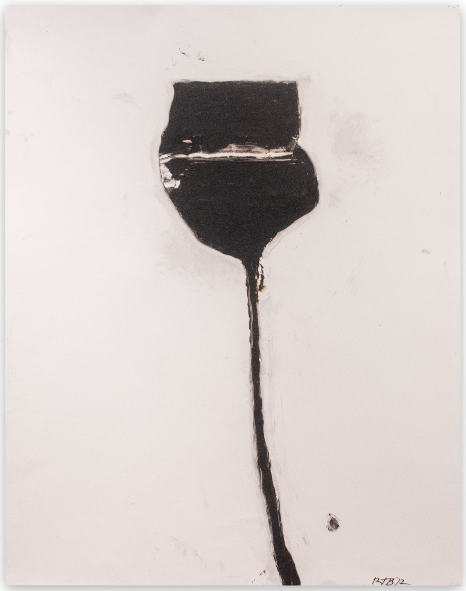 Robert Baribeau, Stem in Black #12 (Abstract Painting) Robert Baribeau, Stem in Black #12 (Abstract Painting)