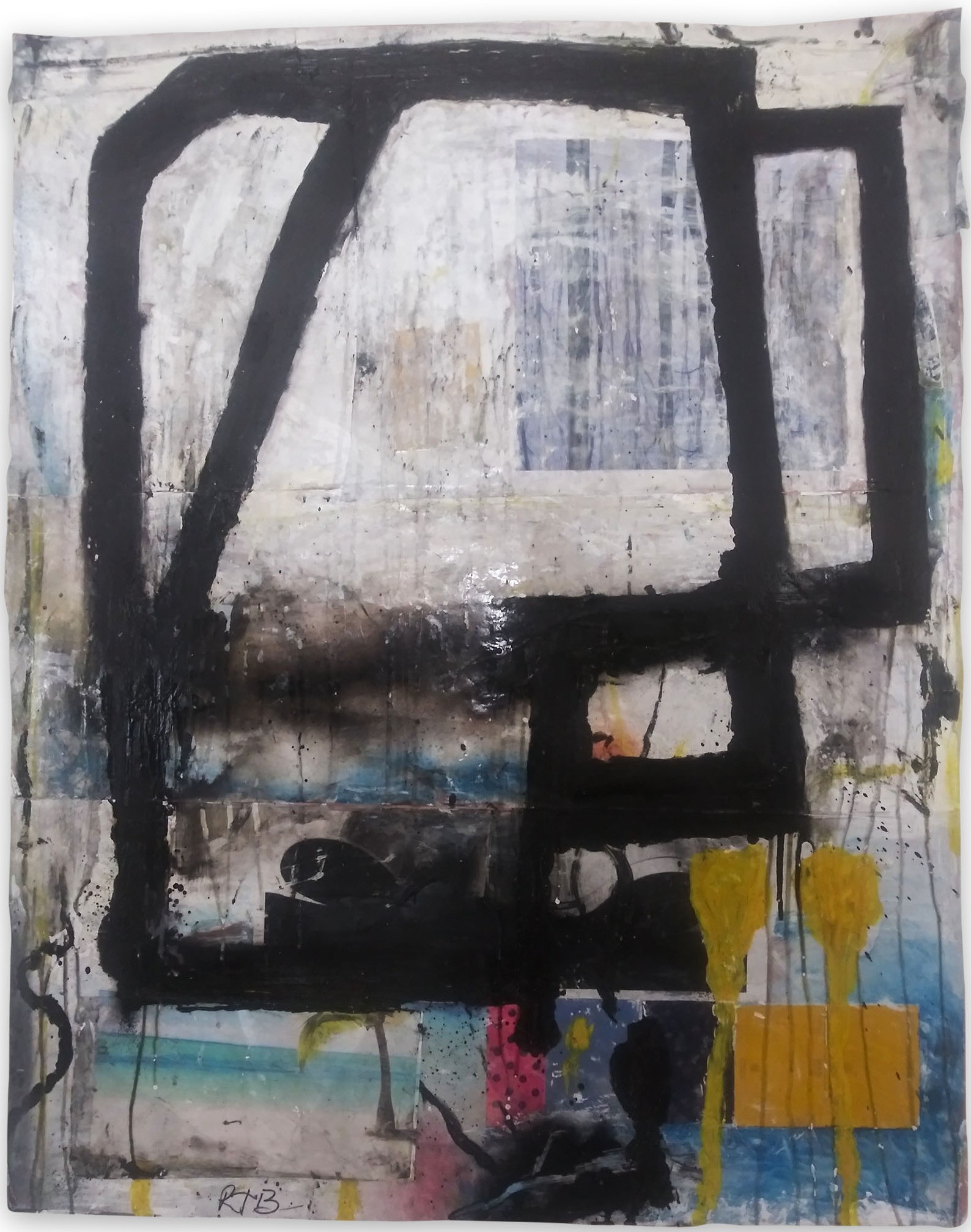 Robert Baribeau, Color Trac #24 (Abstract Painting) Robert Baribeau, Color Trac #24 (Abstract Painting)