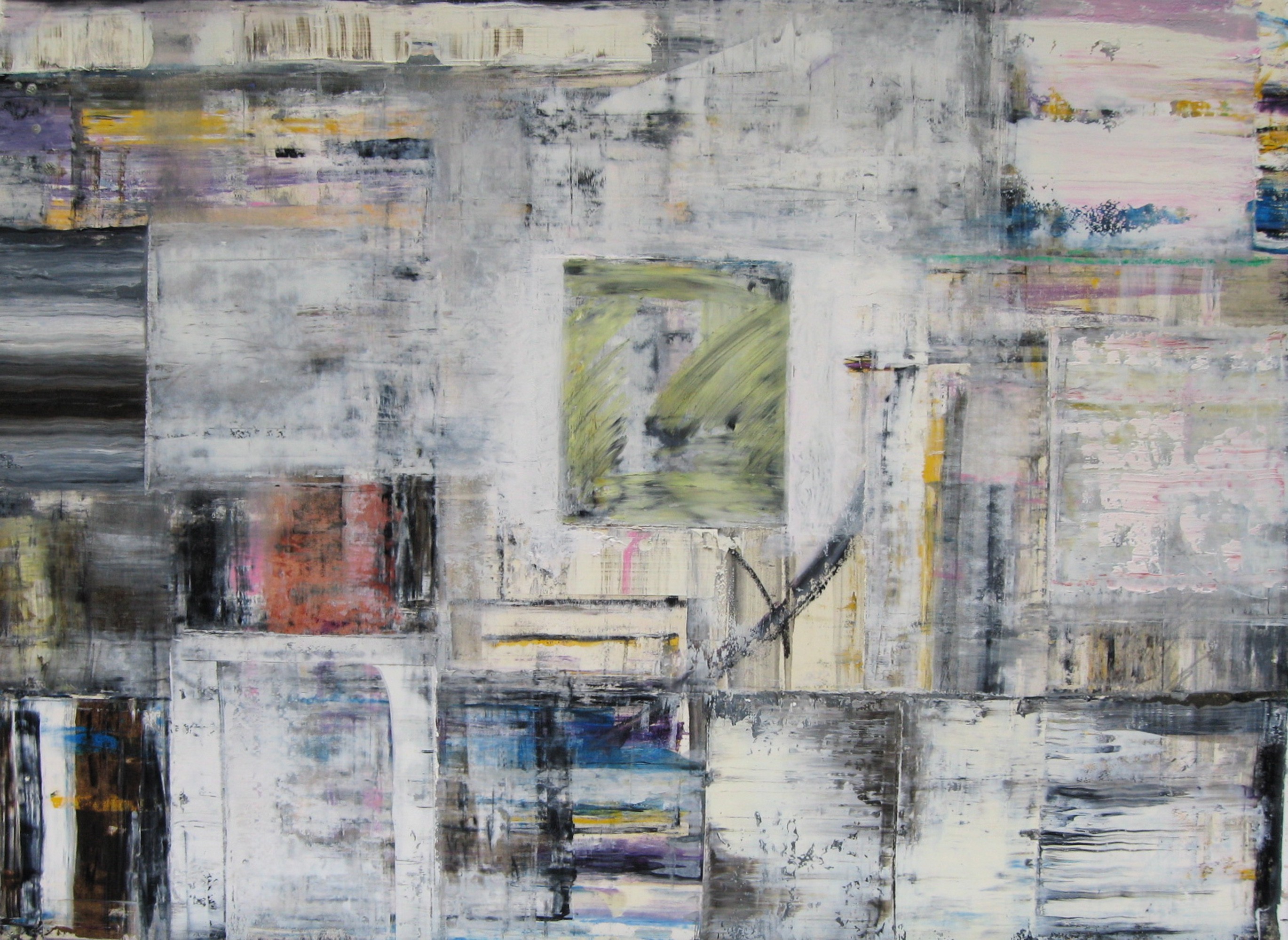 Doug Frohman, Dream Map, Abstract Grid Painting Doug Frohman, Dream Map, Abstract Grid Painting