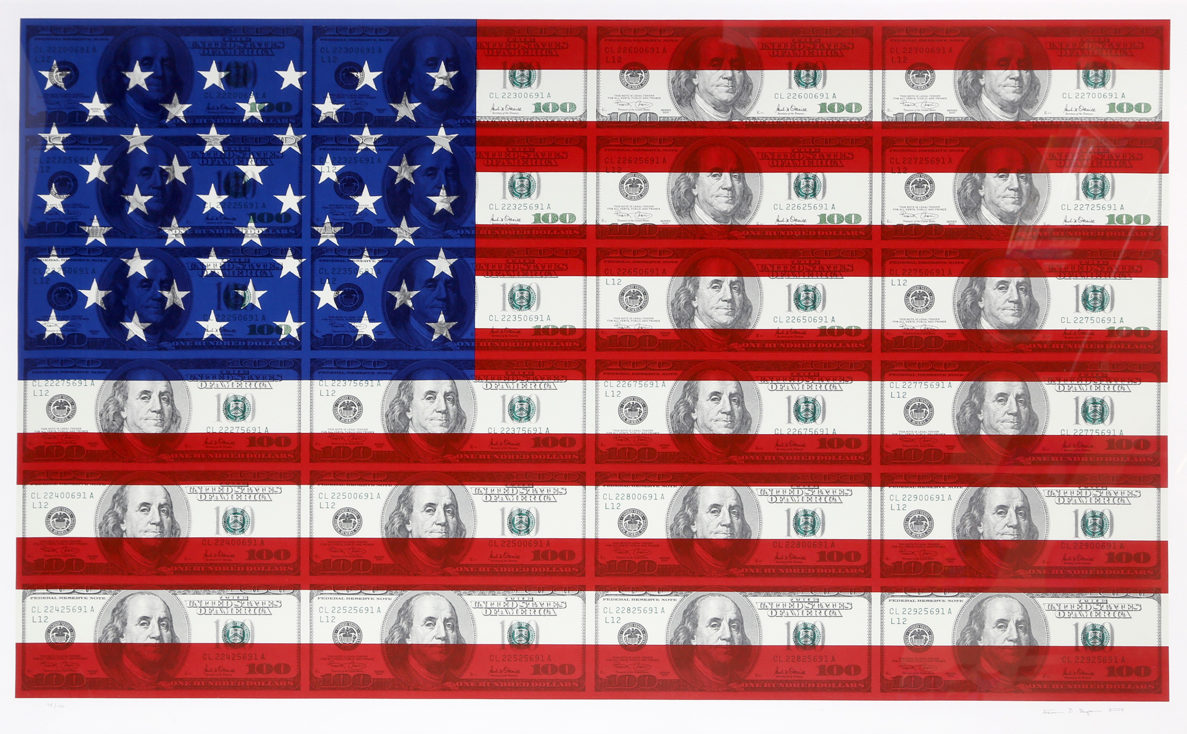 Steven D. Gagnon, $100 US Flag Steven D. Gagnon, $100 US Flag