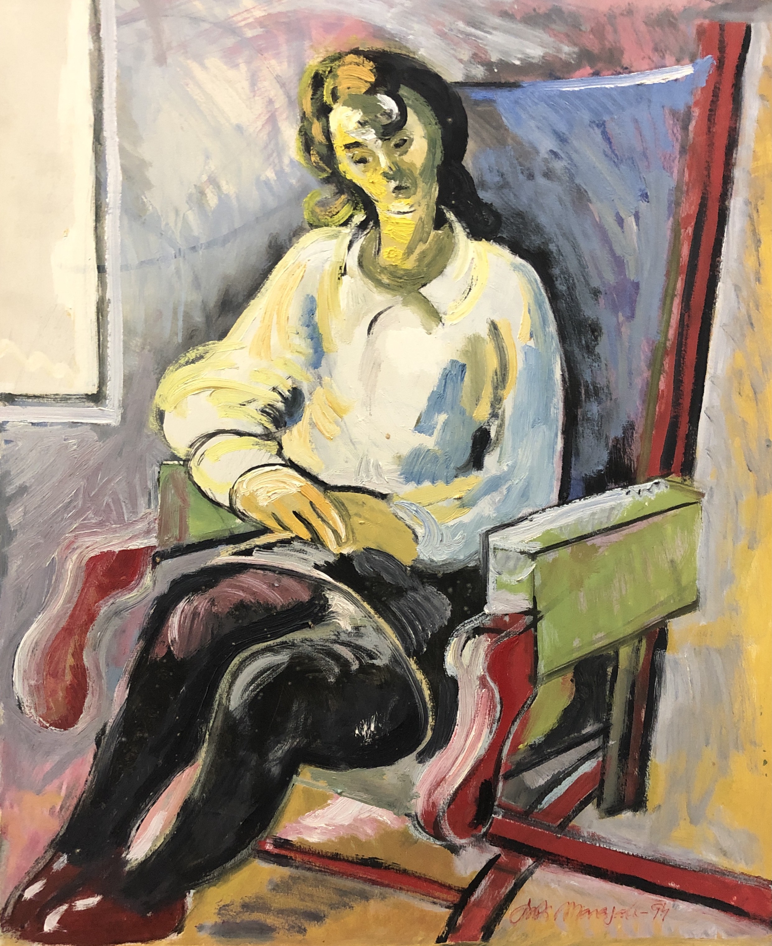 Jordi Maragall, Woman on the chair Jordi Maragall, Woman on the chair