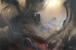 Painting, Dead city, Natalia Byrdina