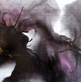 Painting, Notebook in a cage (Dead City series), Natalia Byrdina