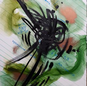 Painting, Notebook of a still living child (series Dead City), Natalia Byrdina