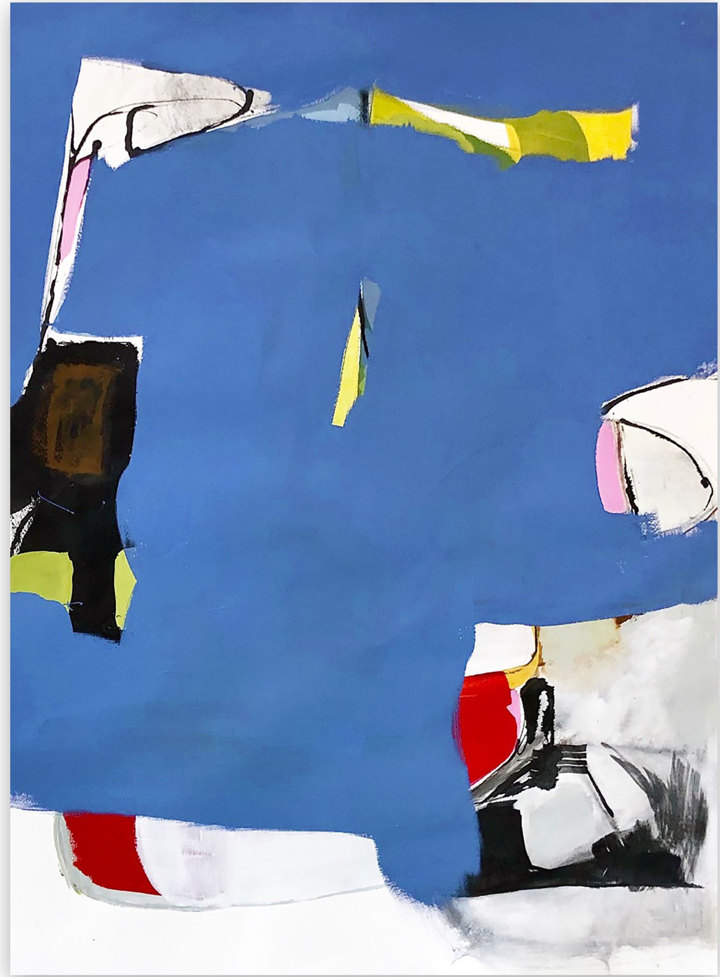 Irene Nelson, Bluets #1 (Abstract Painting) Irene Nelson, Bluets #1 (Abstract Painting)
