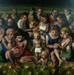 Gemälde, La plate bande fleurie, Jörg Hermle