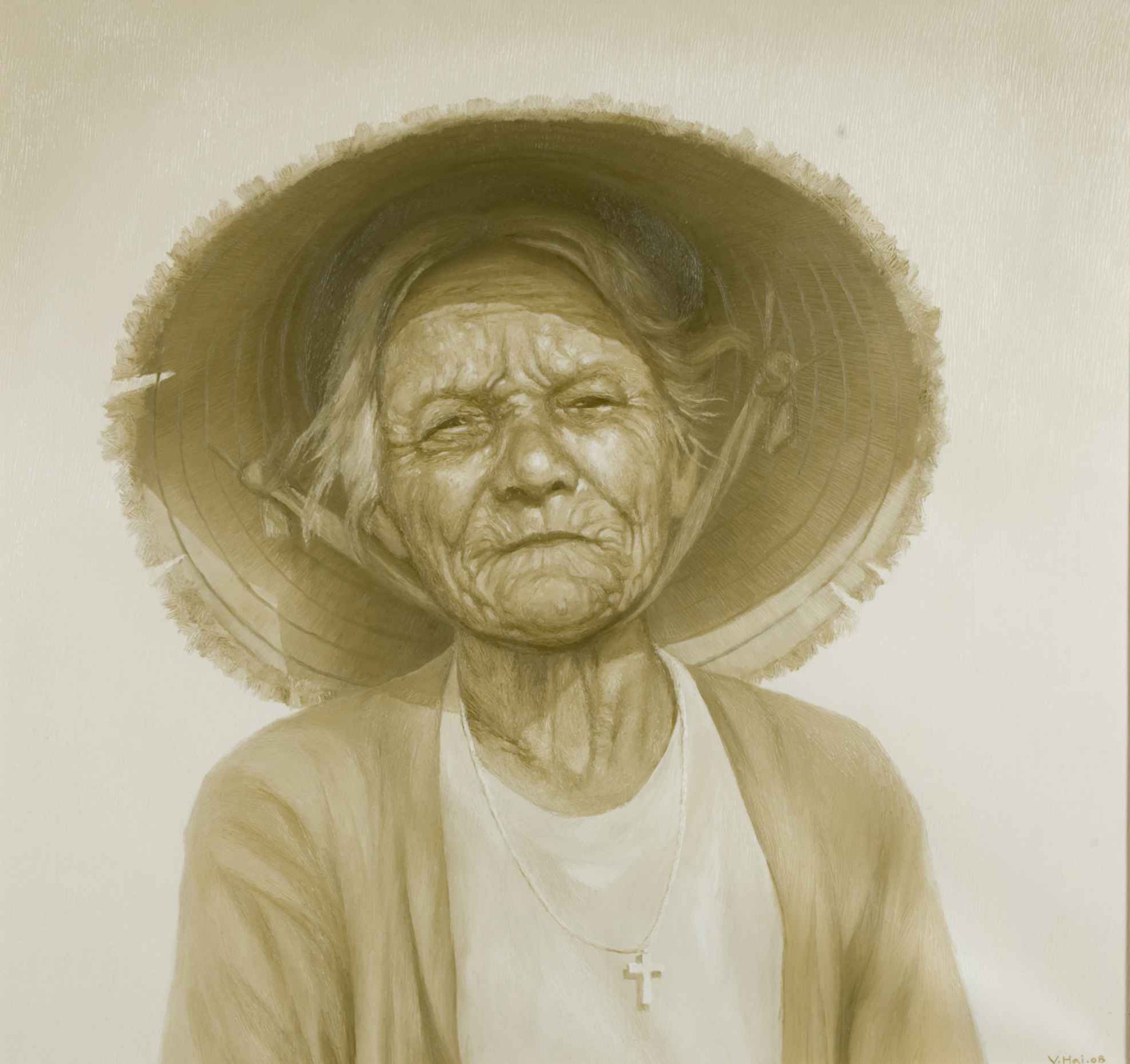 Vu Nhu Hai, Old woman living near sea Vu Nhu Hai, Old woman living near sea