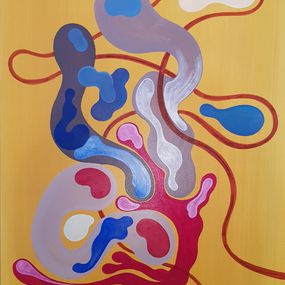 Painting, Dance with me, François Lestrille