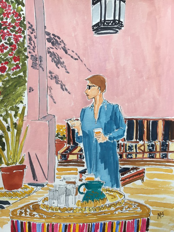 bekennen statisch actrice ▷ Yves Saint Laurent in Marrakech by Manuel Santelices, 2020 | Fine Art  Drawings | Artsper (1015191)
