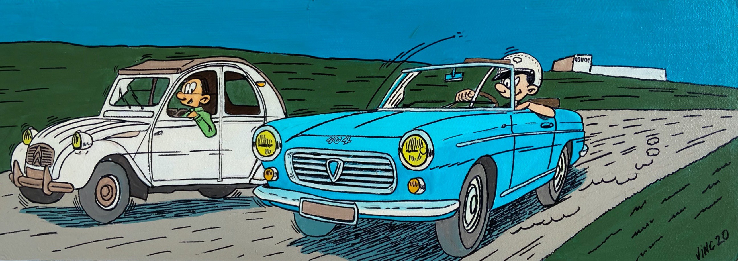 Vinc, Panneau de signalisation - Spirou Vinc, Panneau de signalisation - Spirou