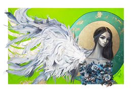 Painting, Angel of life, Natalia Byrdina