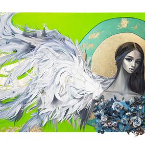 Painting, Angel of life, Natalia Byrdina