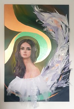 Painting, Angel of motherhood, Natalia Byrdina