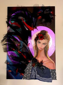 Painting, Angel of stubbornness, Natalia Byrdina