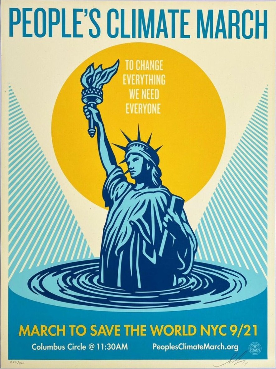 Shepard Fairey (Obey), People's Climate March Shepard Fairey (Obey), People's Climate March