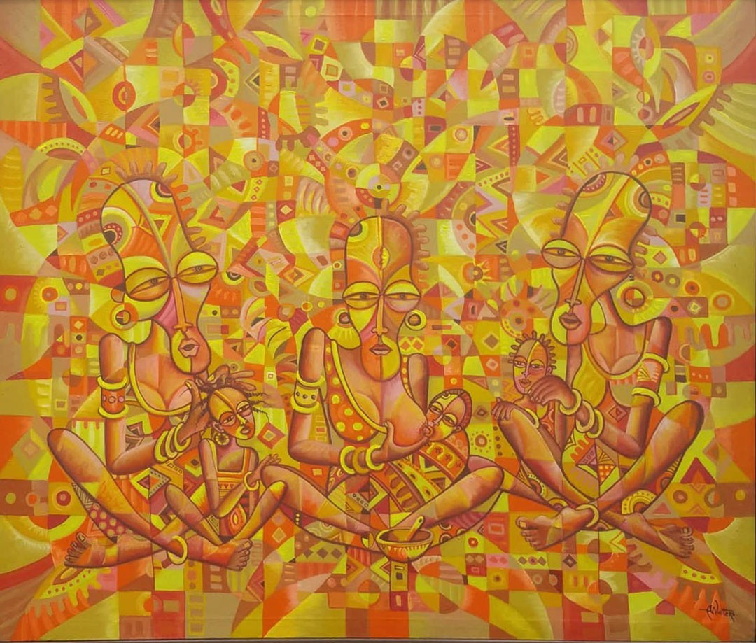 Angu Walters, Three Women and Infants Angu Walters, Three Women and Infants