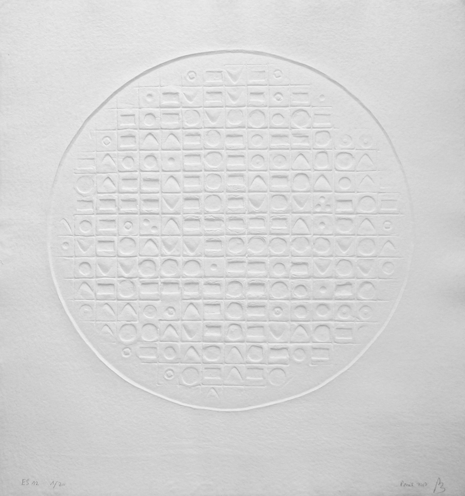 Pierre-Marc de Biasi, ES 12 Empire du signe, aquagravure originale Pierre-Marc de Biasi, ES 12 Empire du signe, aquagravure originale