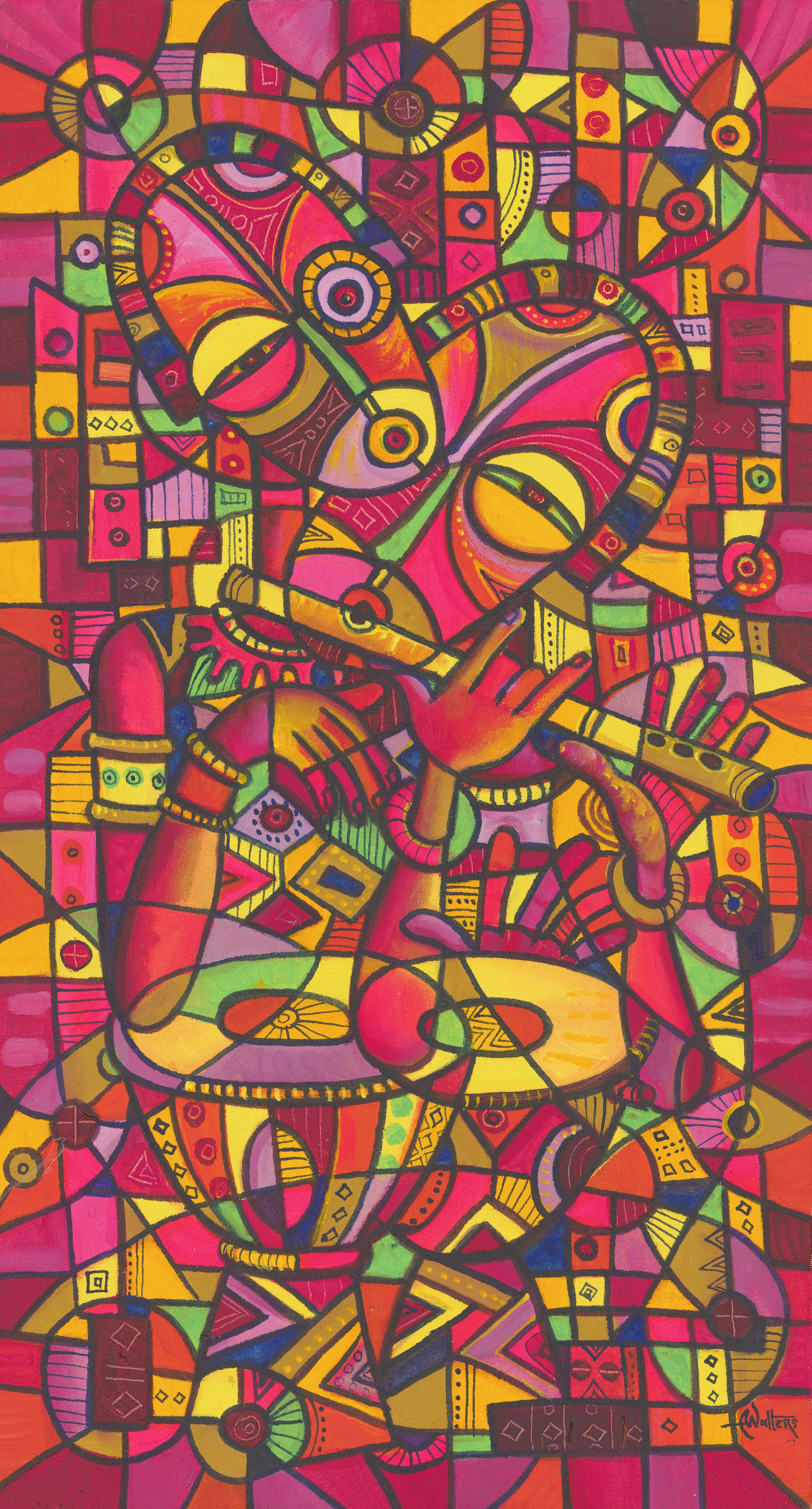 Angu Walters, The Flutist V giclée art print Angu Walters, The Flutist V giclée art print