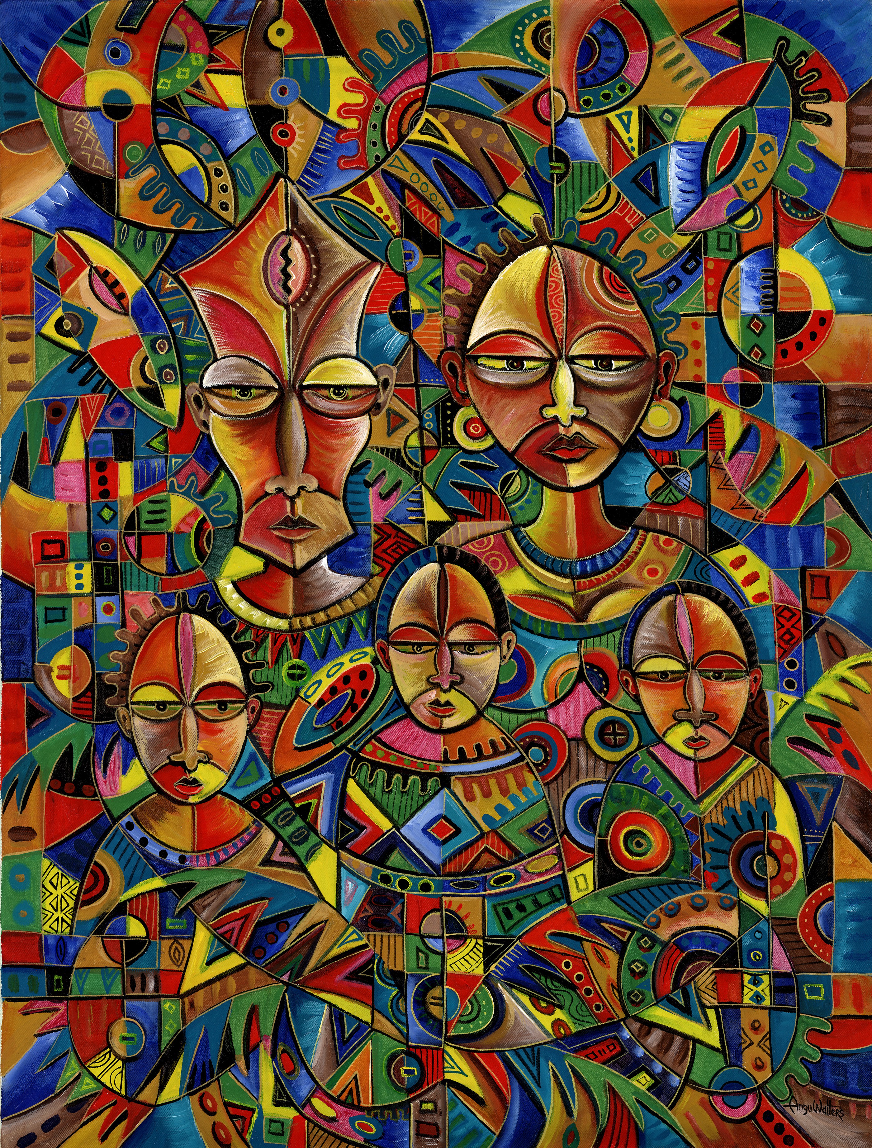 Angu Walters, The Happy Family VIII giclée art print Angu Walters, The Happy Family VIII giclée art print