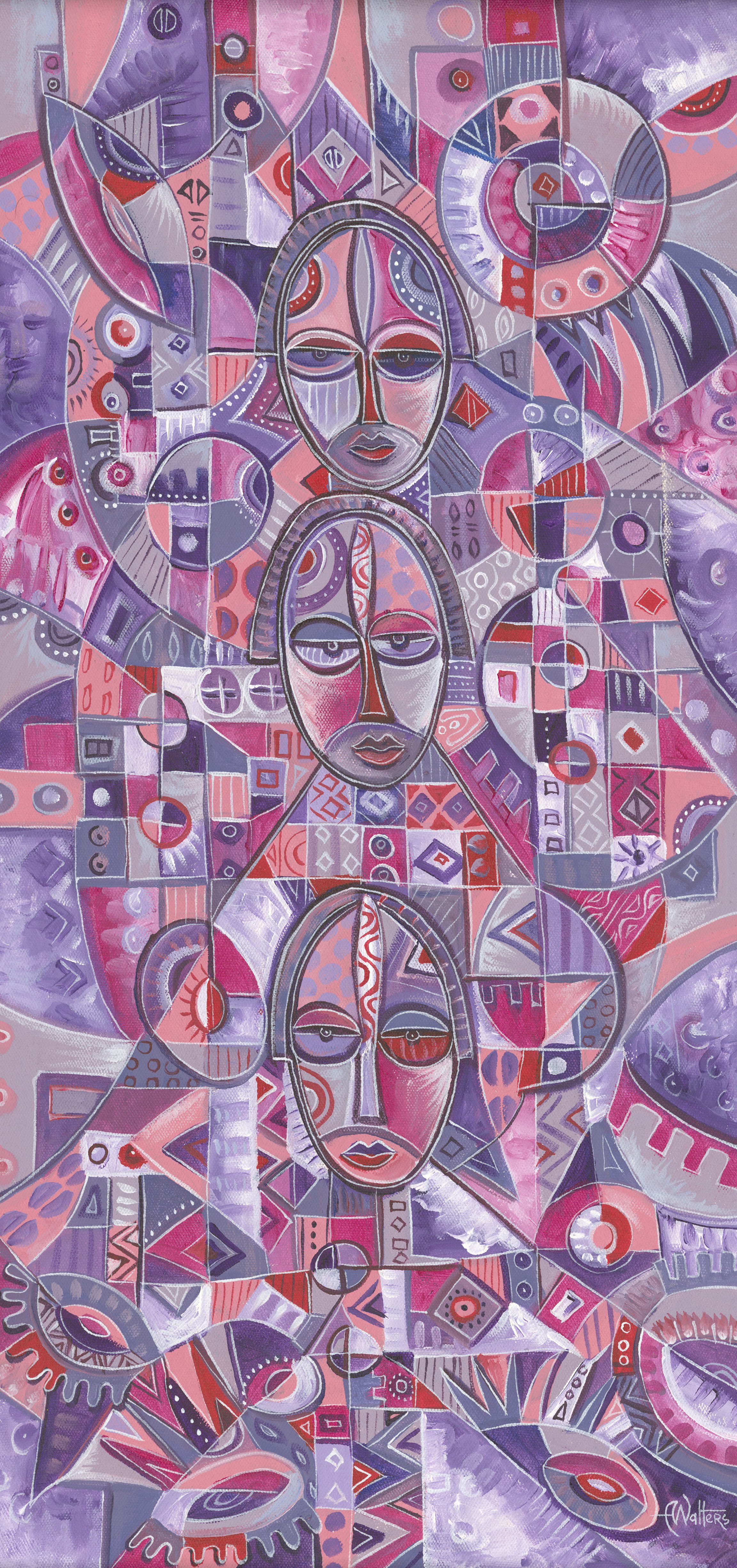 Angu Walters, Three on One giclée art print Angu Walters, Three on One giclée art print