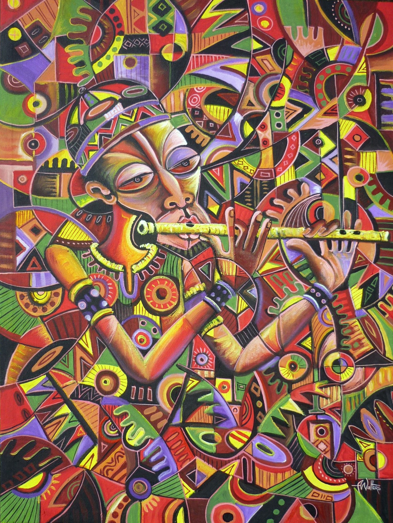 Angu Walters, The Flutist III Angu Walters, The Flutist III