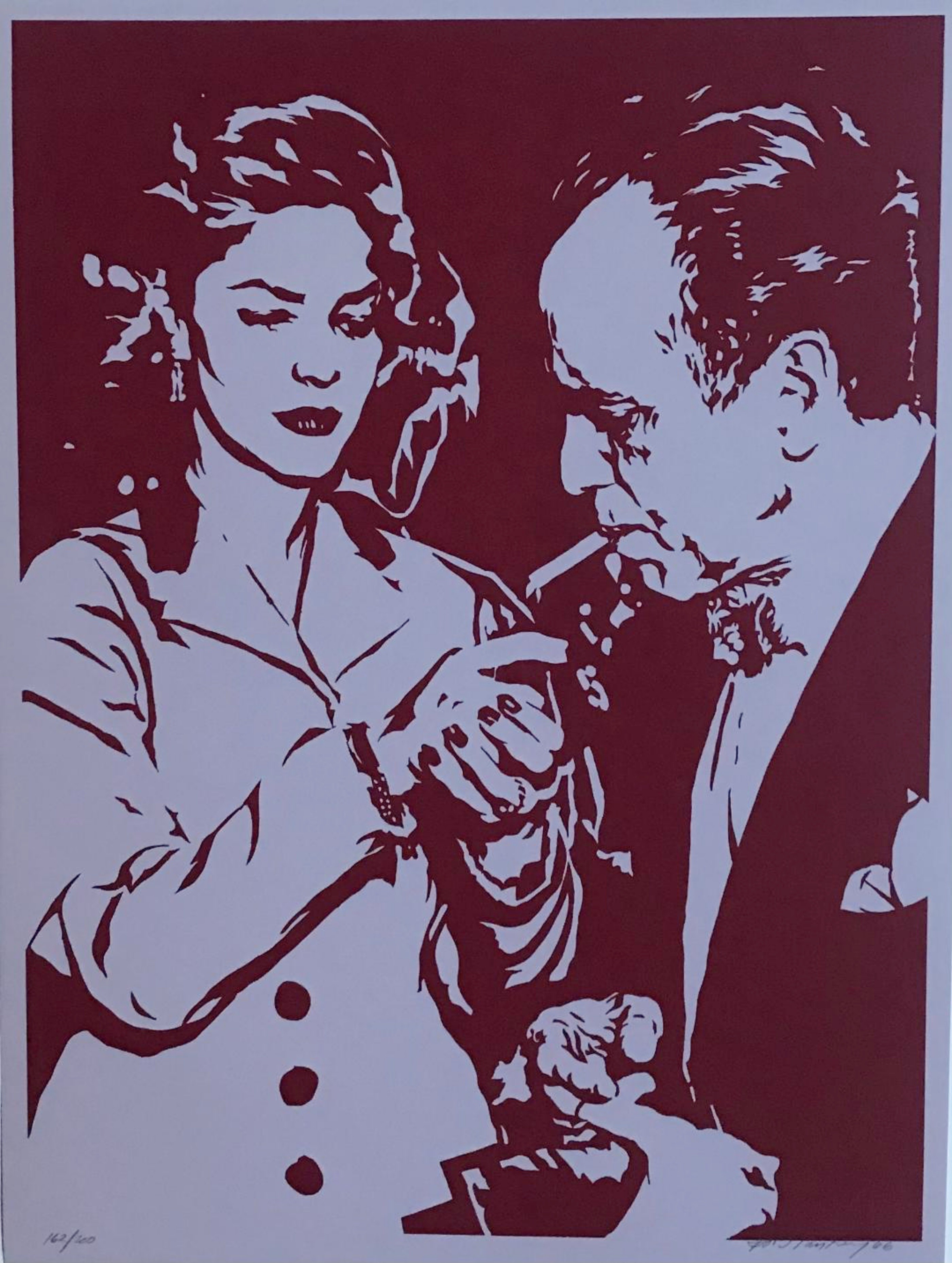 Bob Stanley, Lauren Bacall Lights Humphrey Bogart's Cigarette Bob Stanley, Lauren Bacall Lights Humphrey Bogart's Cigarette