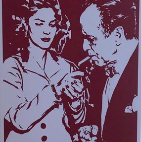 Print, Lauren Bacall Lights Humphrey Bogart's Cigarette, Bob Stanley