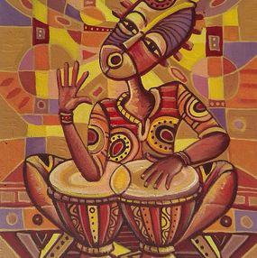 Painting, The Drummer XVI, Angu Walters