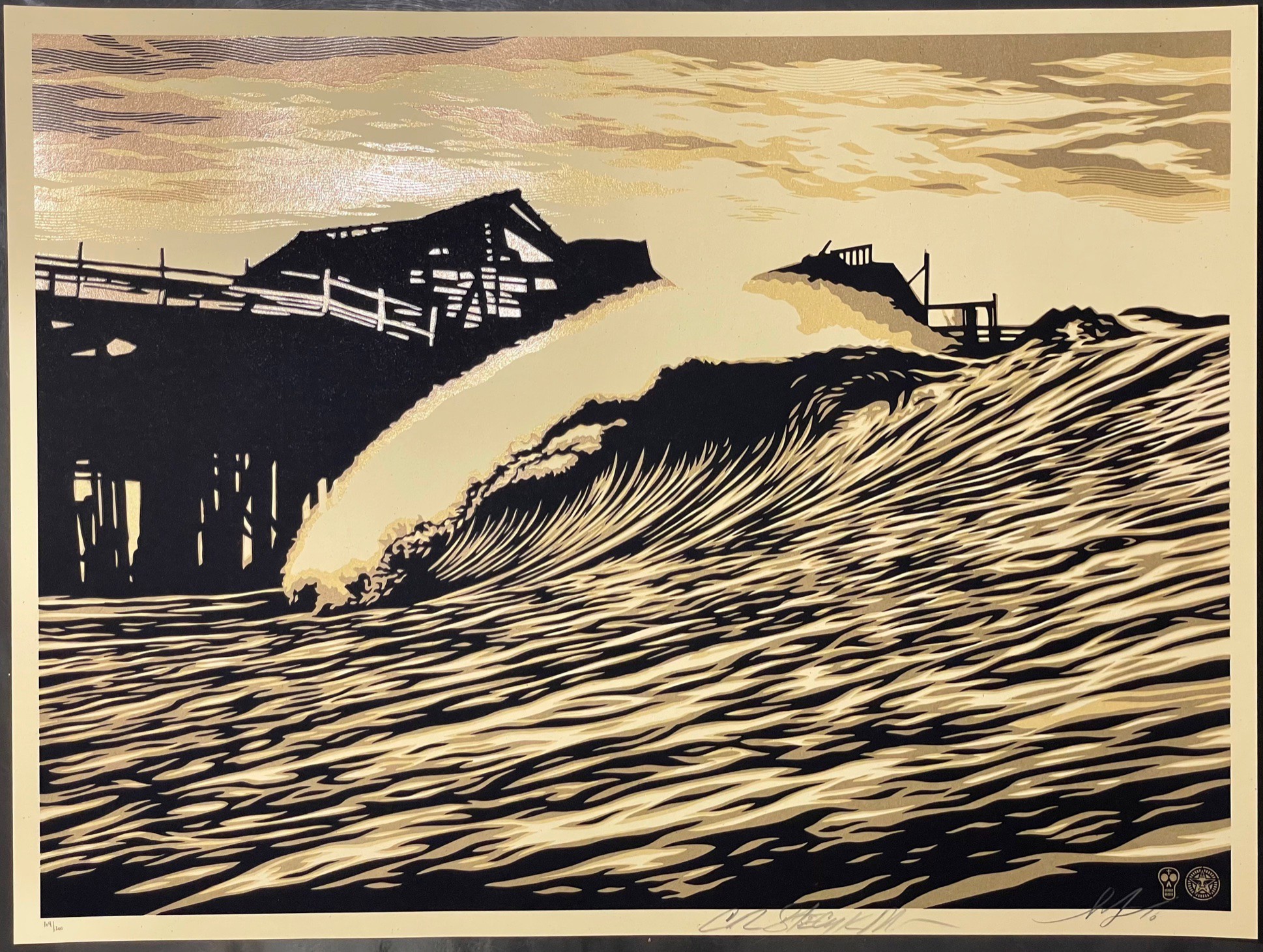 Shepard Fairey (Obey), Shepard Fairey (Obey) P.O.P WAVE (Blue) Shepard Fairey X Craig Stecyk III Shepard Fairey (Obey), Shepard Fairey (Obey) P.O.P WAVE (Blue) Shepard Fairey X Craig Stecyk III