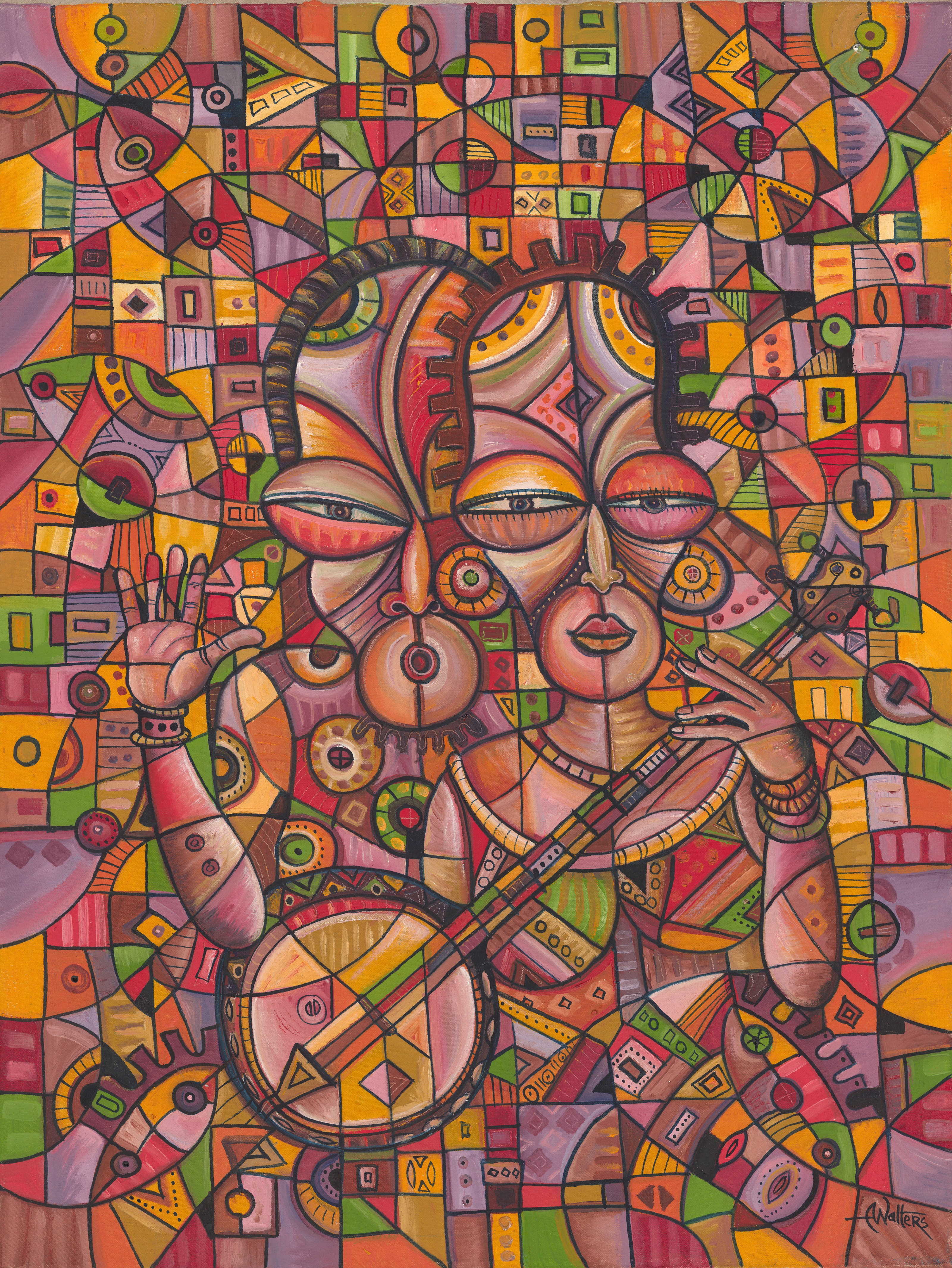 Angu Walters, Banjo Players giclée art print Angu Walters, Banjo Players giclée art print