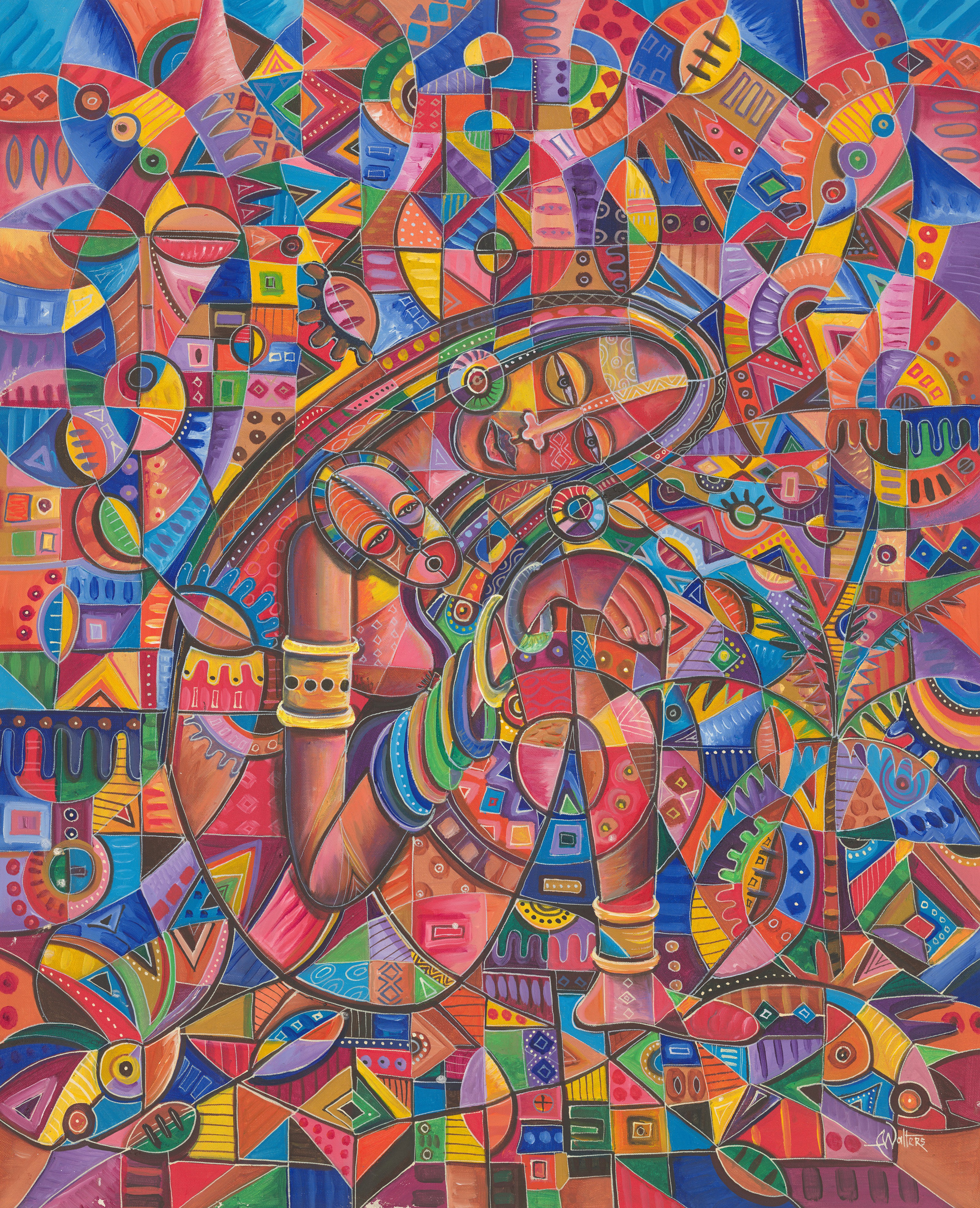 Angu Walters, Mother and Child III giclée art print Angu Walters, Mother and Child III giclée art print