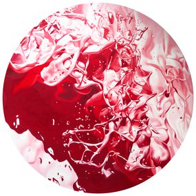 Peinture, Rose calyx vertige (Vortex 29), Philippe Huart