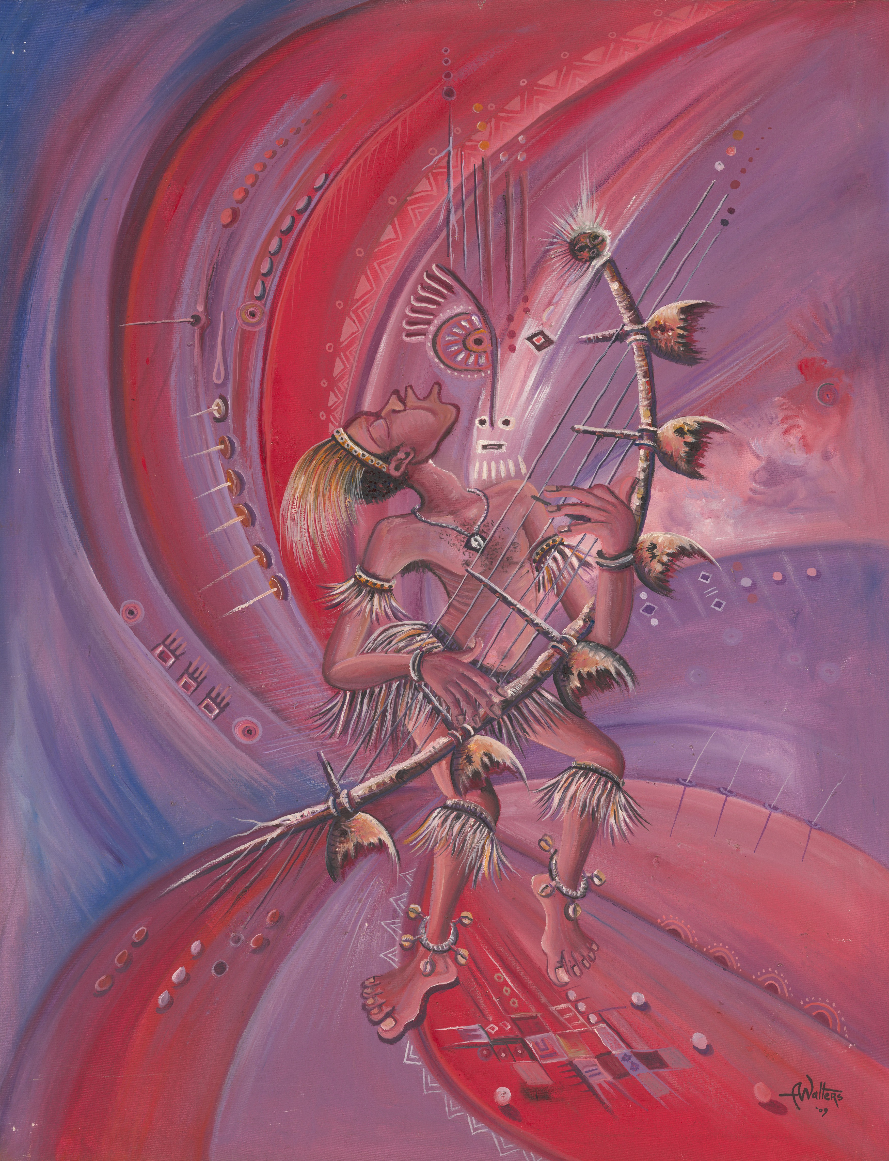 Angu Walters, Midnight Storyteller giclée art print Angu Walters, Midnight Storyteller giclée art print