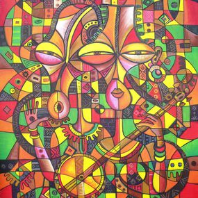 Painting, Music is Love VI, Angu Walters