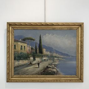 Pietro Toretti, Route côtière sud avec cèdres et pins Pietro Toretti, Route côtière sud avec cèdres et pins