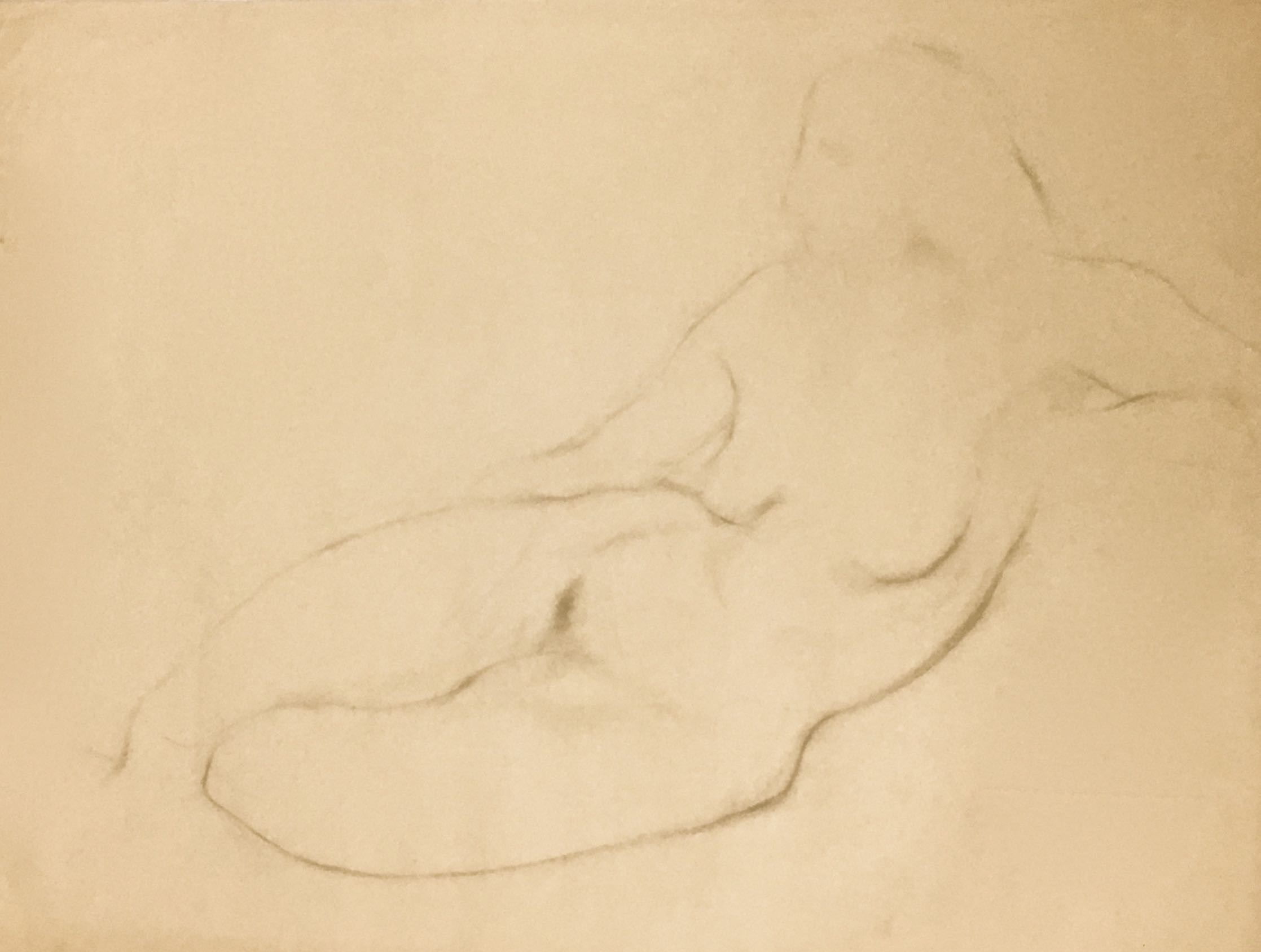 Kam Zin Choon, 1956 Paris Muse allongée Nude Kam Zin Choon, 1956 Paris Muse allongée Nude
