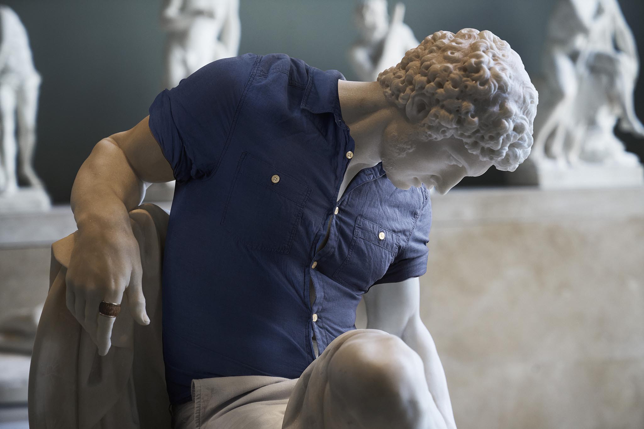Léo Caillard, Hipster in Stone IX, Dying gladiator Léo Caillard, Hipster in Stone IX, Dying gladiator