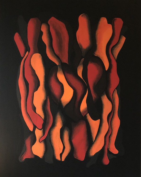 Heart On Fire By Maud Merouze 21 Painting Artsper