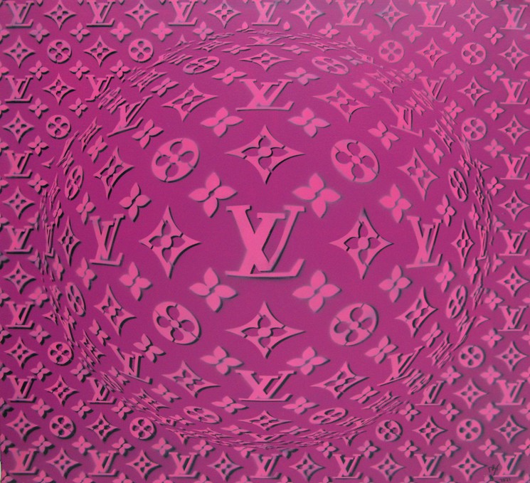Pink And Black Lv Background