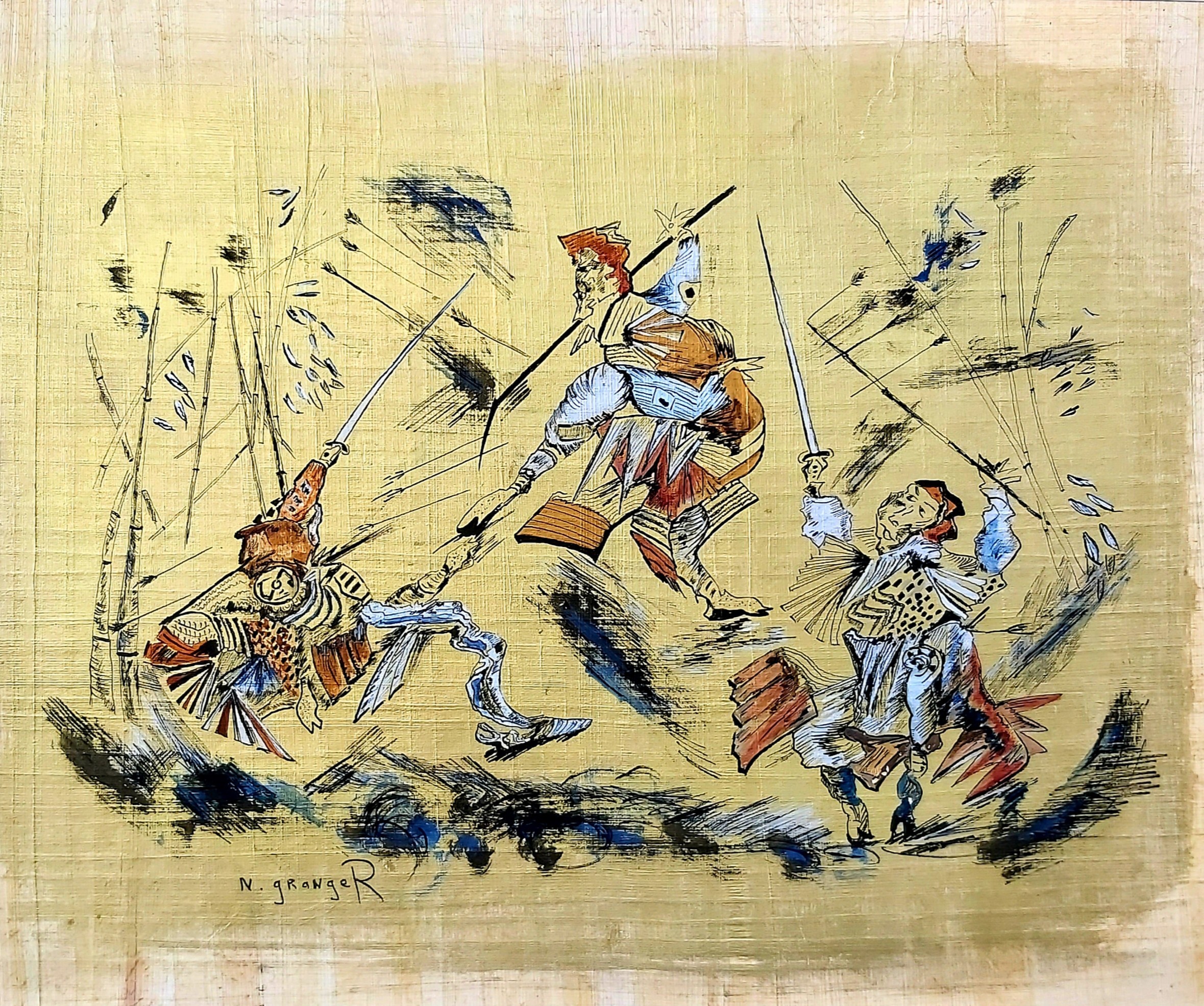Noël Granger, Le combat des trois samouraïs Noël Granger, Le combat des trois samouraïs