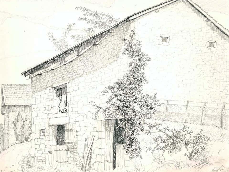 André Roland Brudieux, Countryside house in Ladrat André Roland Brudieux, Countryside house in Ladrat