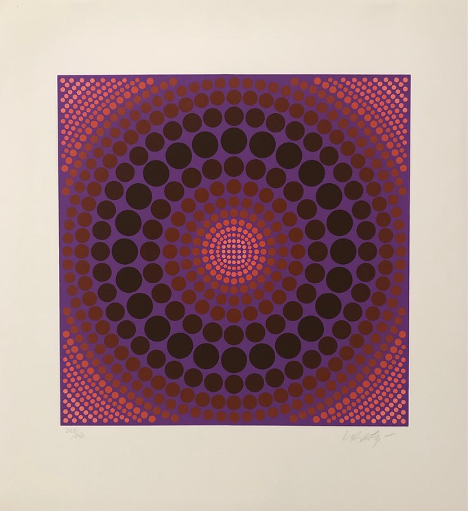 VICTOR VASARELY – LAHUMIERE « Galleries in Paris
