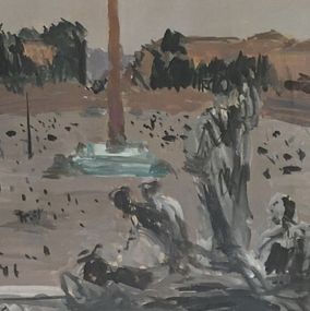 Gemälde, Place de la Concorde, Paris, Paul Mathey